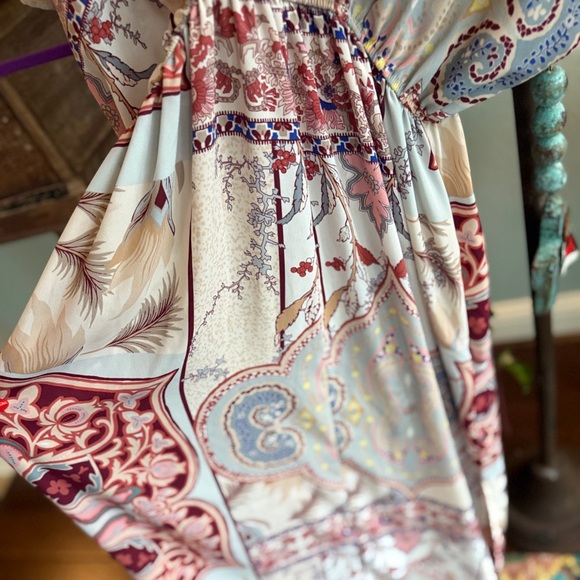 Bohemian Paisley Slip On Maxi Dress - Picture 10 of 13